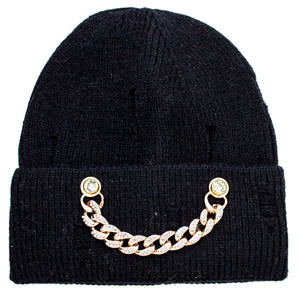 Chain Detail Beanie