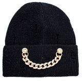 Chain Detail Beanie