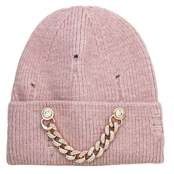Chain Detail Beanie
