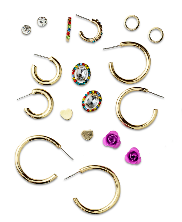 Stud and Small Huggie Hoop Graduated Sets