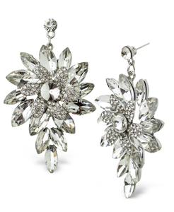 Bold Floral Stone Earrings