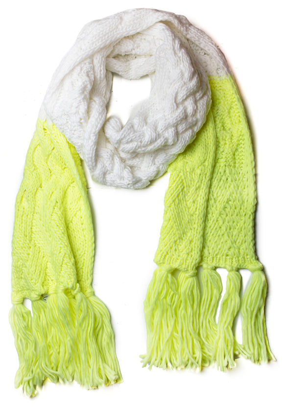 Neon Color Block Scarf