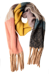 Multi Color Block Scarf